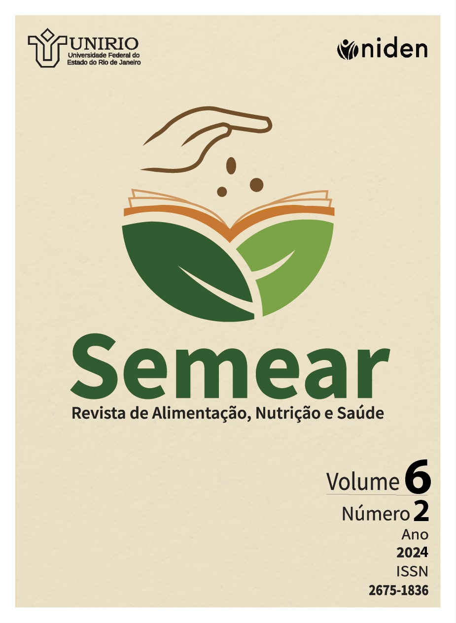 					View Vol. 6 No. 2 (2024): SEMEAR: Revista de Alimentação, Nutrição e Saúde
				